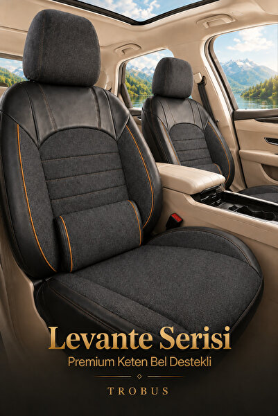 TROBUS KGM Torres EVX 2023+ Uyumlu Levante Serisi Bel Destekli Keten Füme Tur...