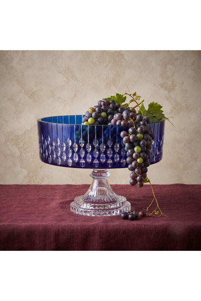 AKDEN STORE Crystal Decor Glass Bowl, Salad Bowl, Presentation Bowl
