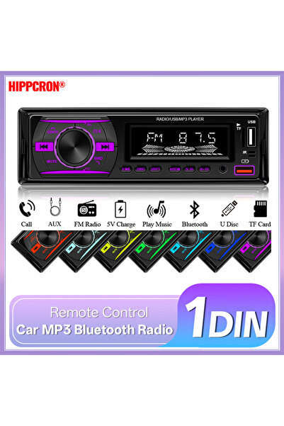 Choice Hippcron 1 Din Car MP3 Player Radio Autoradio Bluetooth FM TF AUX Hand...