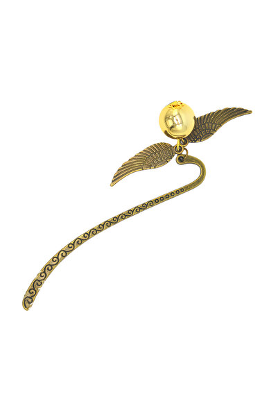 Choice small - golden Magic Academy Metal Bookmark with Ornament Golden Snitc...