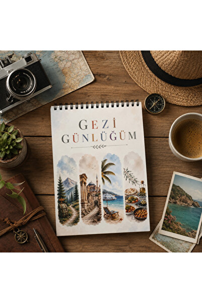 Kapudan My Travel Diary / Travel Notebook - Agenda / A5 Size 61 Sheets (122 P...