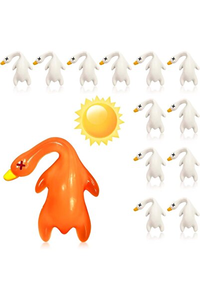 Choice 10pcs Roast Duck Color-changing roast duck pendant, UV sensor, keychai...