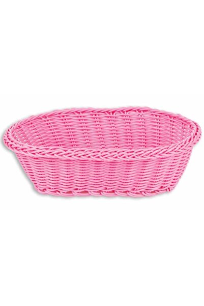 dinckitchen Ekmek Servis Sepeti 24X17X7 CM PEMBE