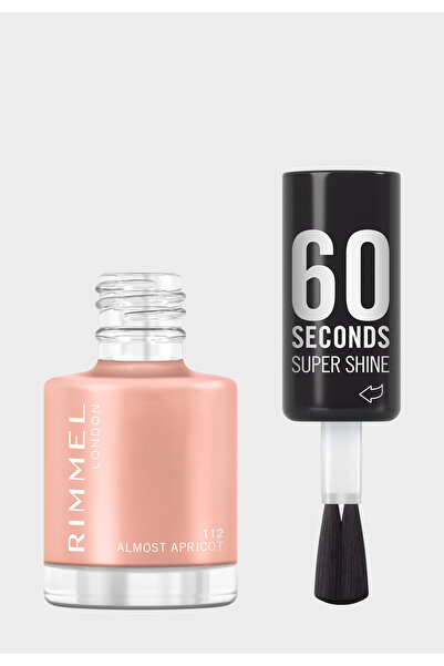 RIMMEL LONDON طلاء أظافر ريميل سوبر شاين 60 ثانية - 112 - شبه مشمشي، 8 مل