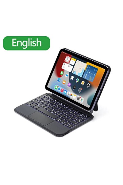 Choice حافظة لوحة مفاتيح GOOJODOQ Magic Keyboard باللون الأسود الإنجليزي لجها...