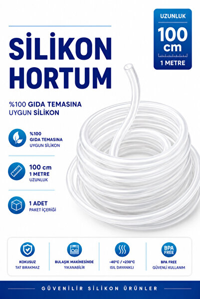 Silvora Trusted silicone rubber solutions %100 Silikon Hortum 8x12 mm-İç Çap ...
