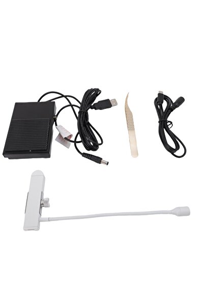 Choice WHITE Portable Lash Lamp with Tweezers Foot Pedal Fast Curing Handheld...