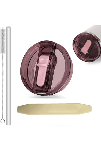 Choice6 Antique Pink 40oz Flip Straw Leak Proof Lid for Tumbler Lid Replaceme...