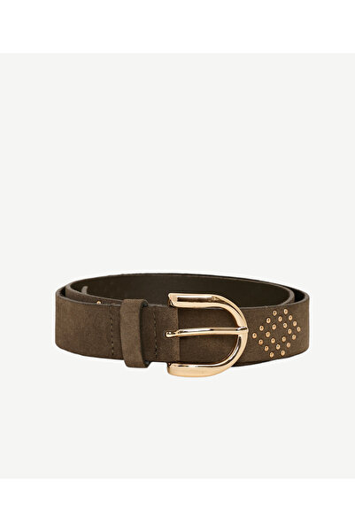 Yargıcı Leather Belt with Accessory Detail