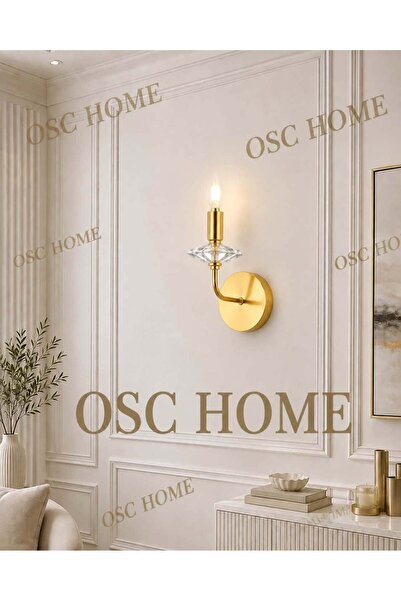 OSC HOME Modern Luxury Yellow Gold Wall Sconce 1 Piece