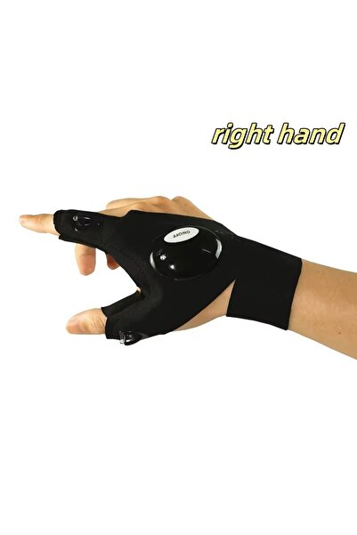 Choice right hand Fingerless Glove LED Flashlight Waterproof Torch Outdoor To...