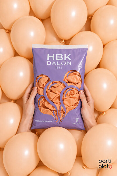 HBK Balon Makaron 11" Balloons Hbk Orange 100Pcs
