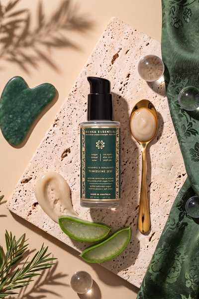 Densa Essential Arındırıcı Yüz Temizleme Jeli 50 ml | Bentonit Kil, Niasinamid, Yeşil Çay | Gözenek Temizleyici