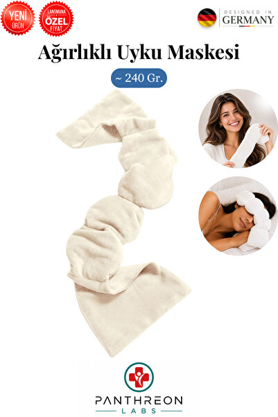 Panthreon ®   Weighted Sleep Mask |   Fall Asleep Faster |   Relaxing Print o...