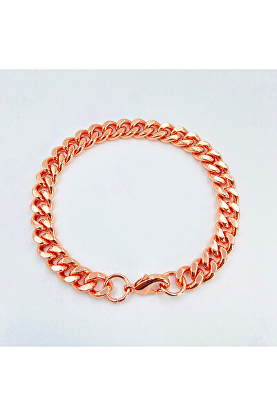 Choice 23cm ROSE GOLD COLOR Fashion Pure Copper Chain Bracelet for Men Women,...