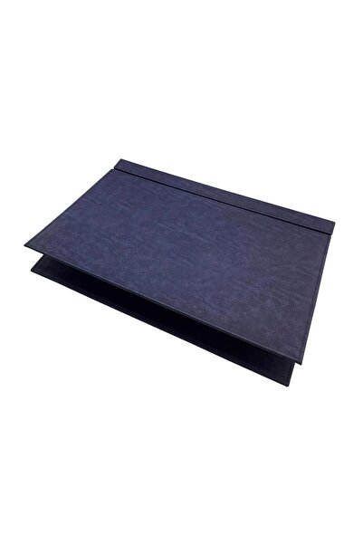 inn design Desk Mat One Piece Covered Abi Life Suede Navy Blue Single Desk Mat
