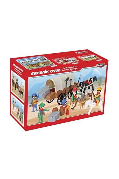 PİLSAN Oyuncak Mini Mekanik Serisi: 2 Kovboy Arabası PSO-04 003