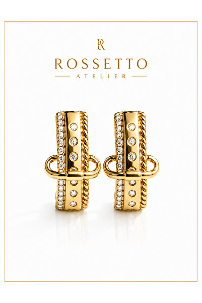 Rossetto Atelier Imported Rainbow Hoop Earrings