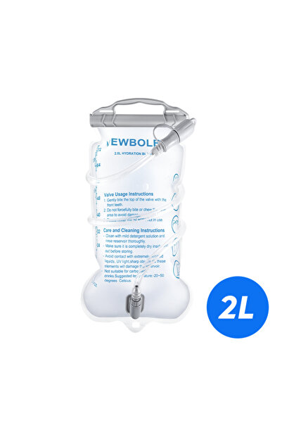 Choice7 حقيبة مياه BOT241-WHI-2L NEWBOLER سعة 1 لتر، حقيبة ترطيب وتخزين الميا...