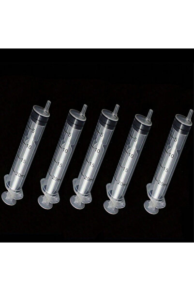 Choice5 20ml5pcs 5pcs Plastic Syringe Liquid Measuring Syringe Tool Individua...