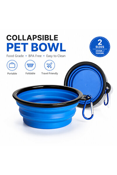 Choice 350ml Durable TPR Portable Pet Food Bowl for Cats And Dogs Silicone Co...
