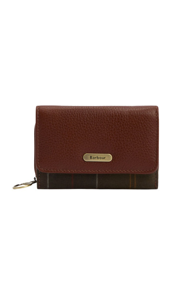 Barbour Rosa Leather French Cüzdan BR11 Brown Classic