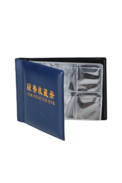 Choice Blue Coin Collection Book Coin Storage Bag Gifts 60 Pockets Stamp Album