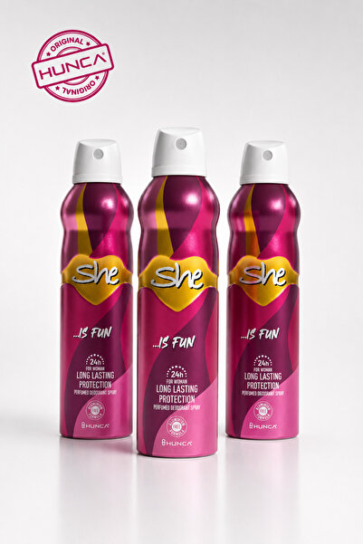 She Fun Kadın Deodorant ( 3 Adet X 150 ml )