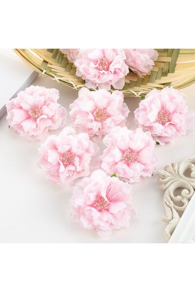 Choice 10pcs color 9 Artificial Silk Peony Flower Scrapbook Diy Gift Bobby Pi...