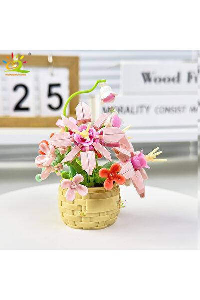 Choice1 NO.80 HUIQIBAO Eternal Flower Model Bouquet Potted Plant Micro Buildi...