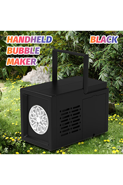 Choice black 10 hole fully automatic bubble blowing handheld electric bubble ...