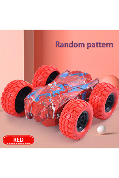 Choice7 Double Sided Red Children's Toy Car Fun Double-Sided Car Inertial Saf...