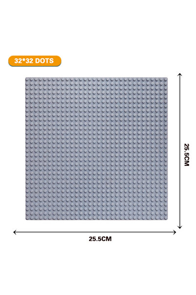 Choice7 32X32 Grey Classic Baseplate 32x32 16x32 16x16 Dots Building Blocks B...