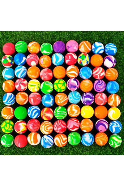 Choice 20PCS-1 20PC Fun Colorful 2.5cm Soft Bouncy Ball Kids Birthday Party B...