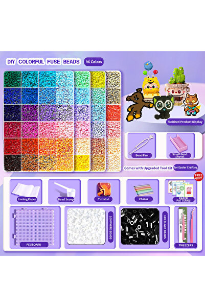 choice2 Bean set in 96 Pindou handmade DIY bean set tools for boys and girls,...