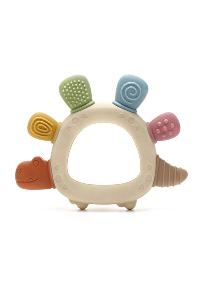 Moon Piece moonpie dinasour 2025 New Cartoon Silicone Teether, Food Grade Tee...