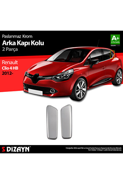 S Dizayn S-Dizayn Renault Clio 4 HB Krom Arka Kapı Kolu 2 Prç. 2012-2019 7019124