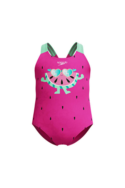 SPEEDO Κοριτσίστικο μαγιό με ψηφιακή εκτύπωση 8-00373918289 Φούξια