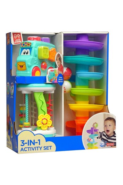 Little Learner Εκπαιδευτικό σετ παιχνιδιών 3 σε 1 - Λεωφορείο με διαλογέα, κύ...