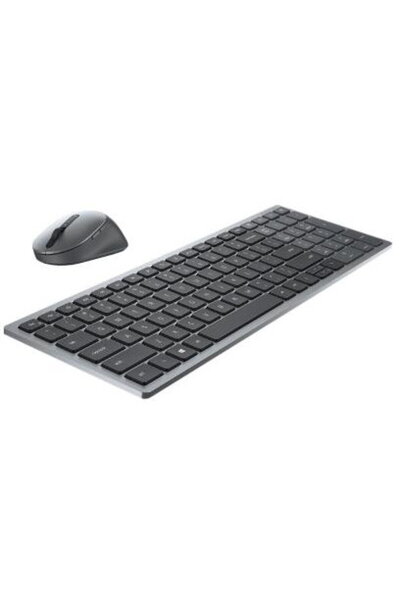 Dell Kit Wireless 580-AIWM-05, Tastatură, USB, Gri + Mouse Optic, USB, Gri