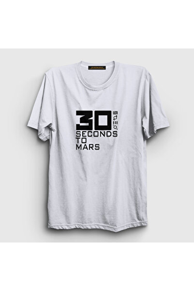 Presmono Unisex White Cover 30 Seconds To Mars T-shirt377470tt