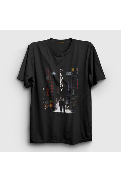 Presmono Unisex Black Cover Movie Oldboy T-shirt248149tt