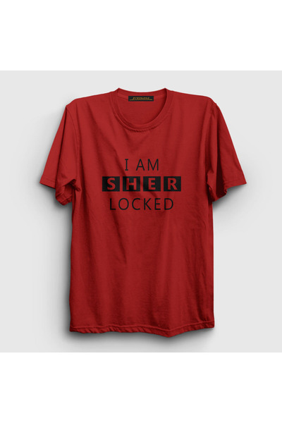 Presmono Unisex crveni šerlok šerlok holms T-shirt 212957tt