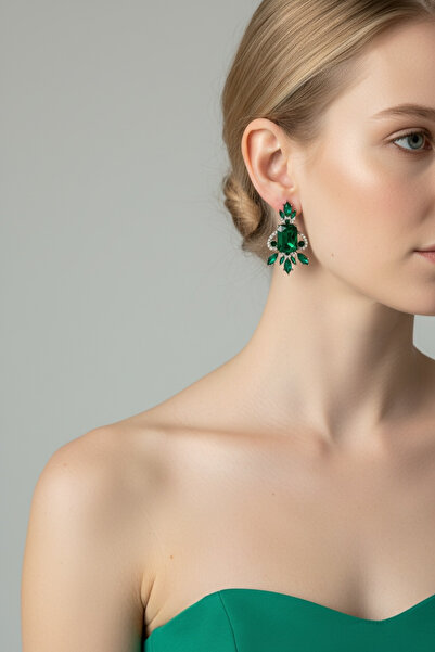 FUYA JEWELLERY Kristal Taşlı Küpe