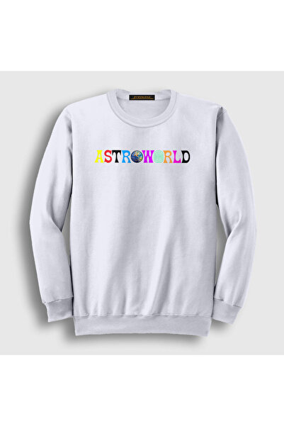 Presmono Unisex bela majica Astroworld Travis Scott 45164tt
