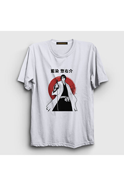 Presmono Tricou alb unisex Aizen V2 Anime Bleach126918tt