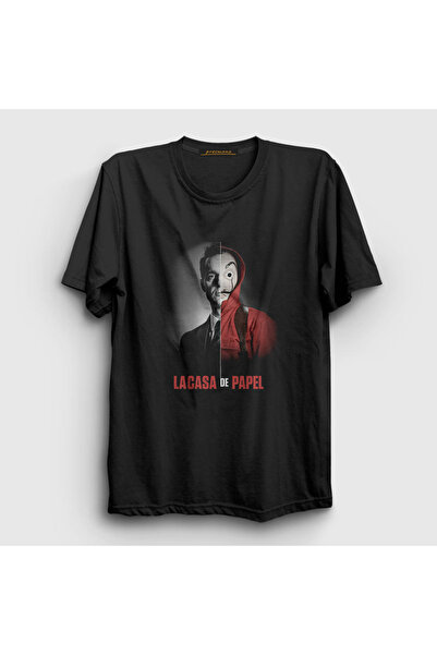 Presmono Unisex crna Berlin V2 La Casa De Papel T-shirt 196623tt