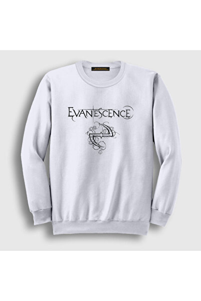 Presmono Unisex bela majica sa logotipom V2 Evanescence 146398tt