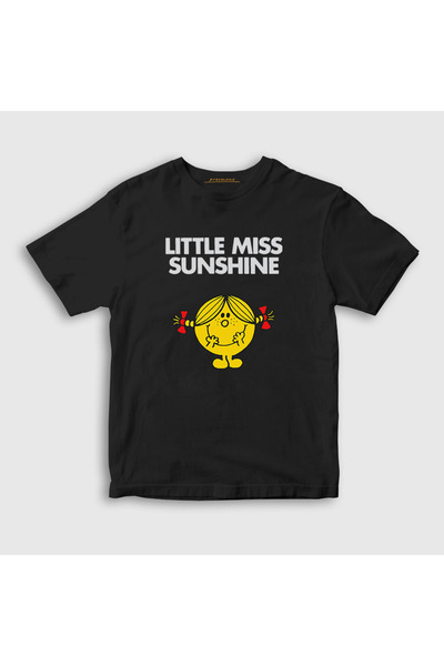 Presmono Unisex Copii Negru Cute Little Miss Sunshine tricou 587061tt