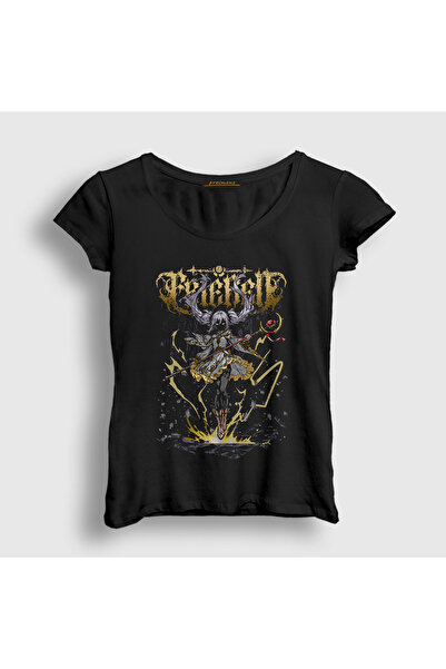Presmono Ženska crna anime manga T-shirt 533569tt